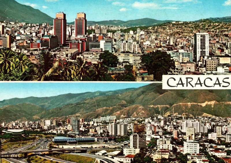 VINTAGE CONTINENTAL SIZE POSTCARD CARACAS VENEZUELA