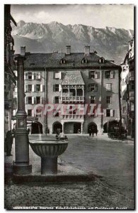 Old Postcard Innsbruck Herzog Friedchstrasse began goldenem Dachl