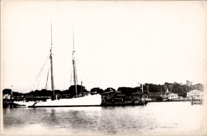 Portland Harbor Maine As Seen in 1939 Ship Docks Houses Piers Postcard Z17