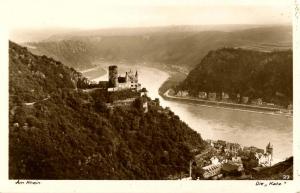 Germany - The Rhein. Die Katz - RPPC