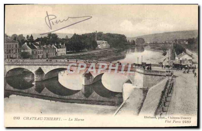 Old Postcard Chateau Thierry Marne