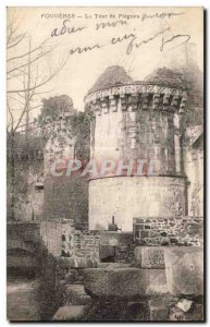 Old Postcard Fougeres Tower Pleguen