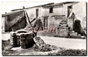 Ile d & # 39Oleron - Rustic Stairs - Old Postcard