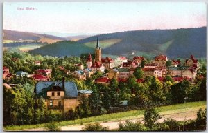 Bad Elster Germany Town View Buildings and Mountains Postcard