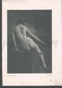 104285 Nude Olawa LAMMERICH Famous Ballet DANCER Vintage PRINT