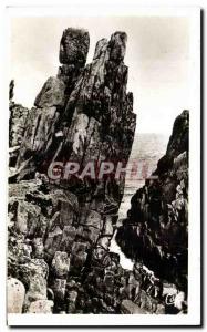 Old Postcard Around Plougasnou Point of Decapitation Needles