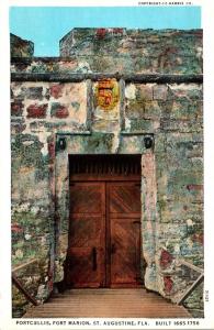 Florida St Augustine Fort Marion Portcullis Curteich