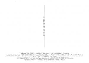 Vincent Van Gogh   The Siesta 