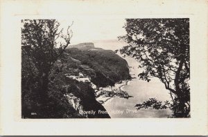 England Clovelly From Hobby Drive Vintage Postcard C075