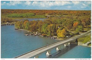 RIDEAU FERRY, Ontario, Canada, 1940-1960's; Rideau Lakes, Bridge