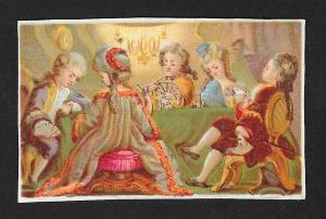 VICTORIAN TRADE CARD Fancy Card Playing Party