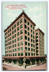 c1910 The Gunter Office Building Palace of Commerce San Antonio TX Postcard