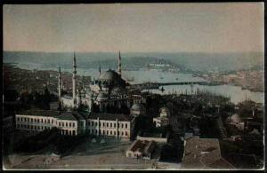 Turquie. Constantinople - MosquÃ©e SuleÃ¯maniÃ© & Corne d'Or