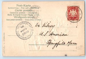 Bavaria Germany Postcard Greetings from Munich Barrel Boy Vegetable 1905