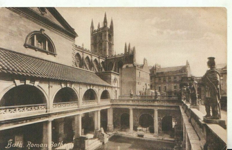 Somerset Postcard - Bath - Roman Baths - Ref TZ7974