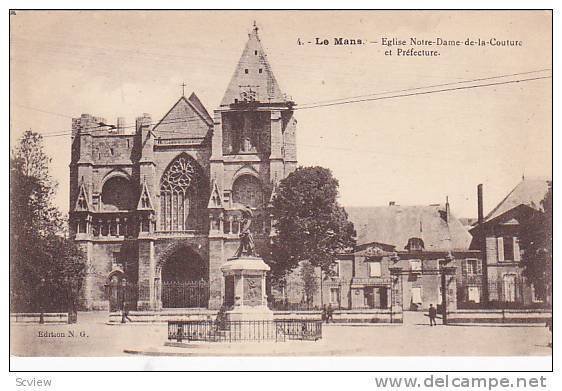 Eglise Notre-Dame De La Couture Et Prefecture, Le Mans (Sarthe), France, 1900...