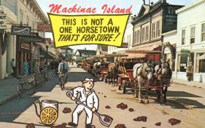 Mackinac Island MI, Michigan - Not a One Horse Town - Humor