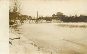 C-1910 Sioux Falls Dakota River & Mill RPPC Photo Postcard 20-6849