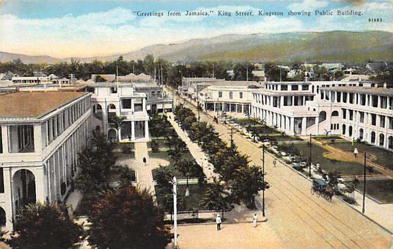 King Street, Public Building Kingston Jamaica Unused 