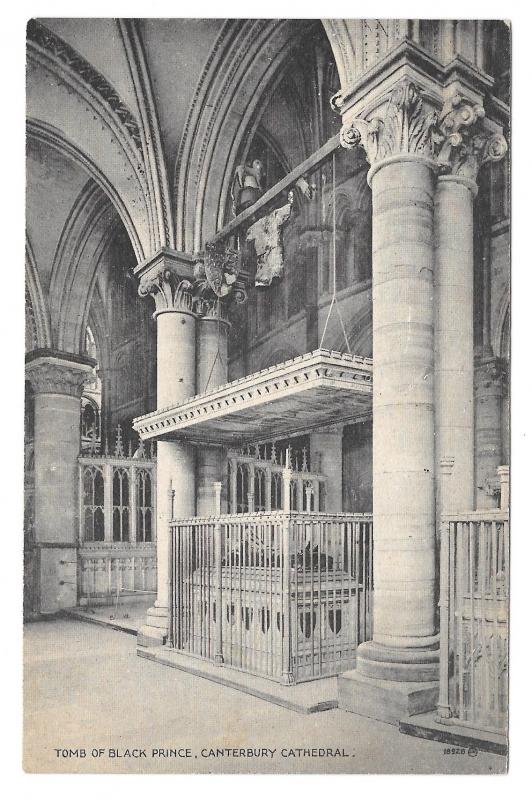 UK Canterbury Cathedral Tomb of the Black Prince Vintage Wildey Postcard