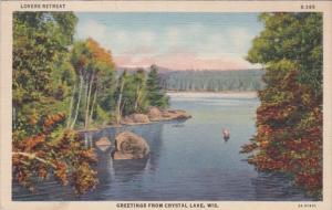 Wisconsin Greetings From Crystal Lake 1943 Curteich