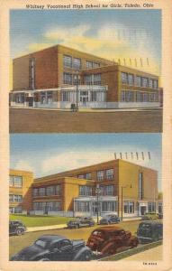 Toledo Ohio Whitney Vocational High School For Girls Antique Postcard K92175