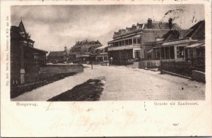 Netherlands Hoogeweg Groeten uit Zandvoort Vintage Postcard 09.33