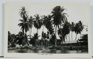 Brazil RPPC Five Cowrie Creek LAGOS 1960 USS Bexar to Milwaukee Postcard L3