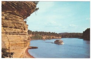 Golden Riverbank, Lower Dells, Wisconsin River, Wisconsin, Vintage Postcard #2