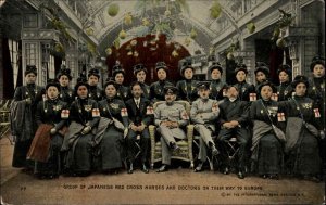 WWI Japan Japanese Nurses & Doctors On Way to Europe c1915 Postcard