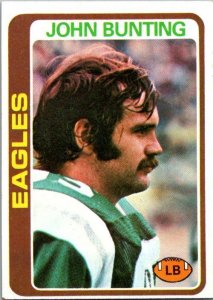 1978 Topps Football Card John Bunting Philadelphia Eagles sk7241