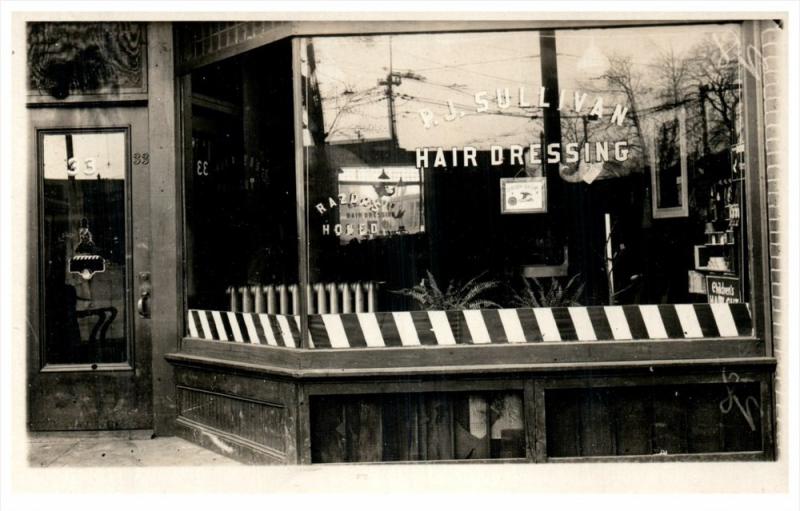 New York  Watertown, R.J. Sullivan Hair Dressing  Barber Shop  RPC