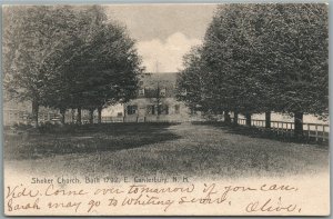 E.CANTERBURY NH SHAKER CHURCH ANTIQUE POSTCARD