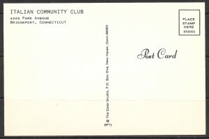 Connecticut, Bridgeport - Italian Community Club - [CT-059X]