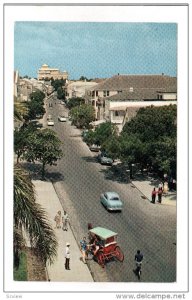 NASSAU, Bahamas; Bay Street, Classic Cars, 40-60s