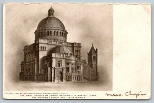 Boston  Massachusetts  First Church of Christ Scientist   Postcard  c1907