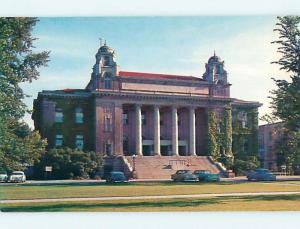 Unused 1950's OLD CARS & LIBRARY AT SYRACUSE UNIVERSITY Syracuse NY Q7913@