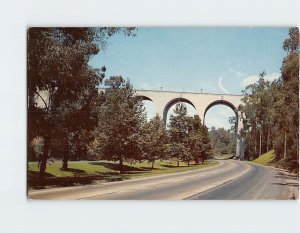 Postcard Cabrillo Bridge And Freeway Balboa Park San Diego California USA