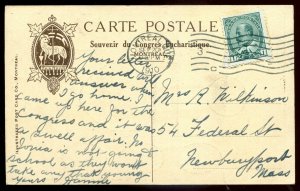 h2746 - MONTREAL Quebec Postcard 1910 Congres Eucharistic Multiview Churches