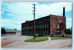 Amana Iowa Postcard Woolen Mills Exterior Building 1960 Vintage Antique Unposted