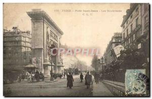 Paris - 10 - Porte Saint Denis - The Boulevards - Old Postcard