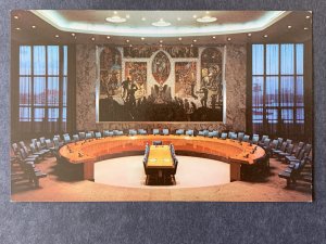 Security Council Chamber U.N. Hdq NYC NY Chrome Postcard H1178085215