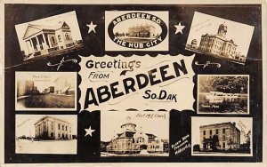 Greetings from Aberdeen real photo Aberdeen SD