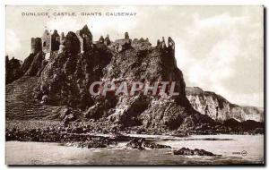 Ireland - Dunluce Castle - Giants Causeway - Old Postcard