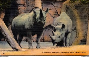 Michigan Detroit Zoological Park Rhinceros Exhibit