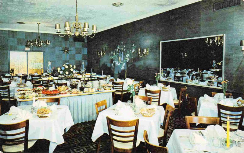 Villa Sweden Restaurant Interior Chicago Illinois postcard