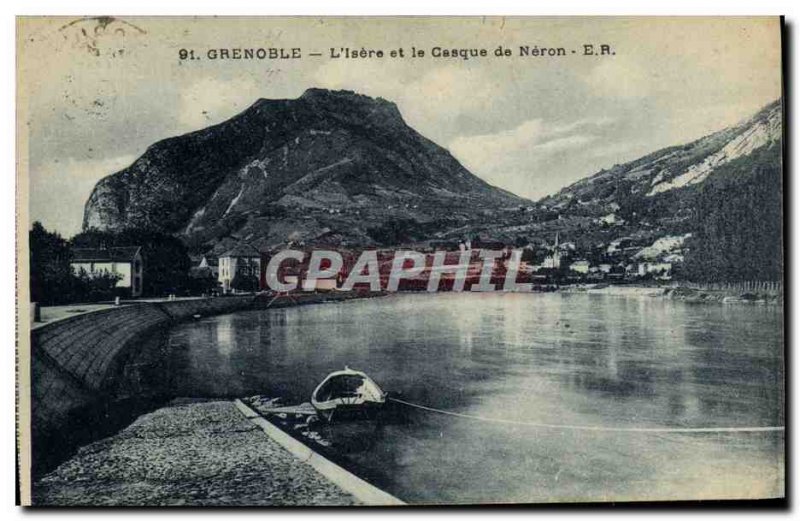 Old Postcard Grenoble Isere L and helmet Neron