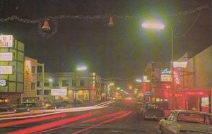 Washington Bellingham Main Street Scene At Night