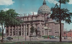 VINTAGE POSTCARD SAINT JAMES CATHEDRAL MONTREAL CANADA POSTED 1957