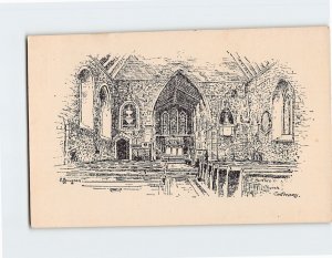 Postcard St. Martin's Church, Canterbury, England